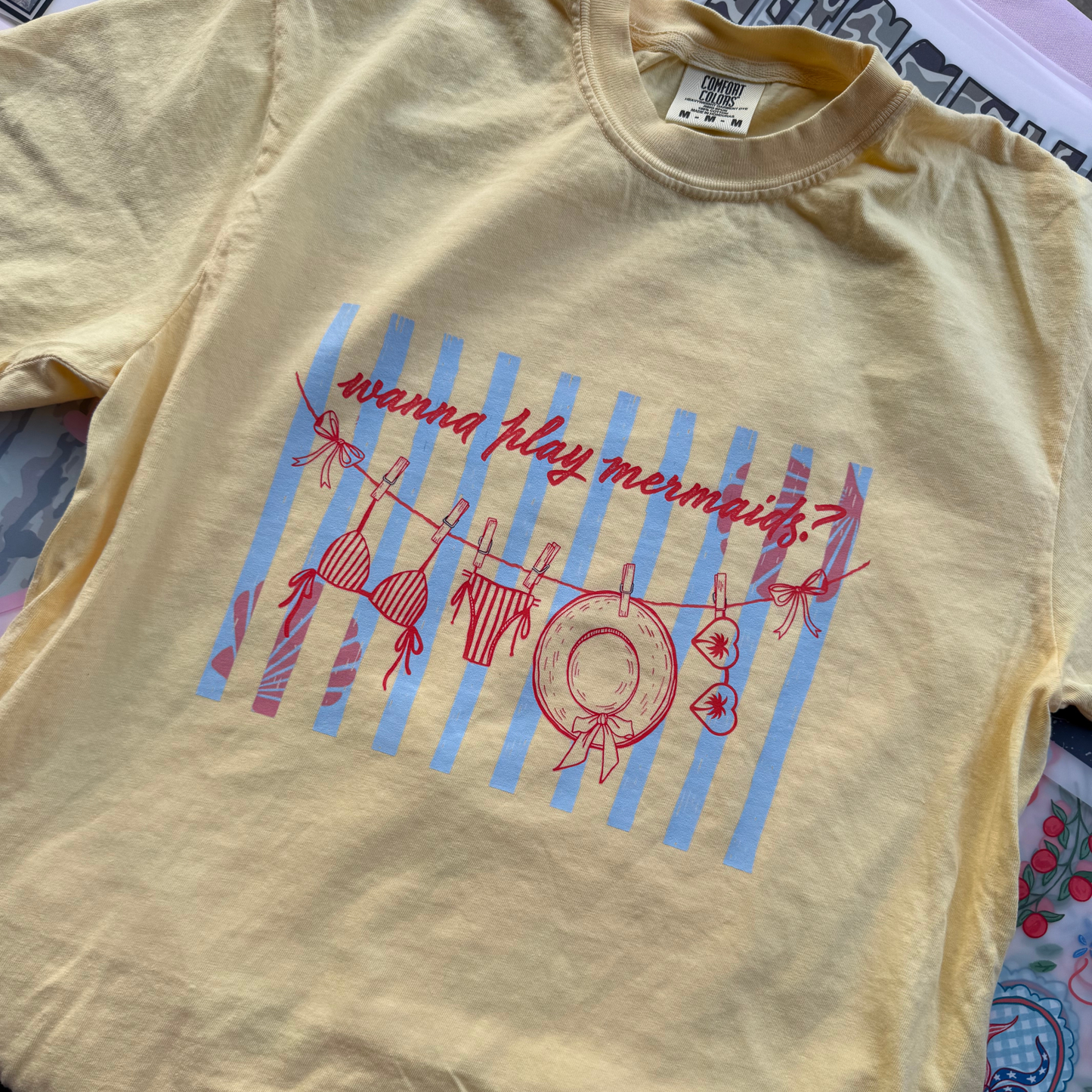 Wanna Play Mermaids Tee