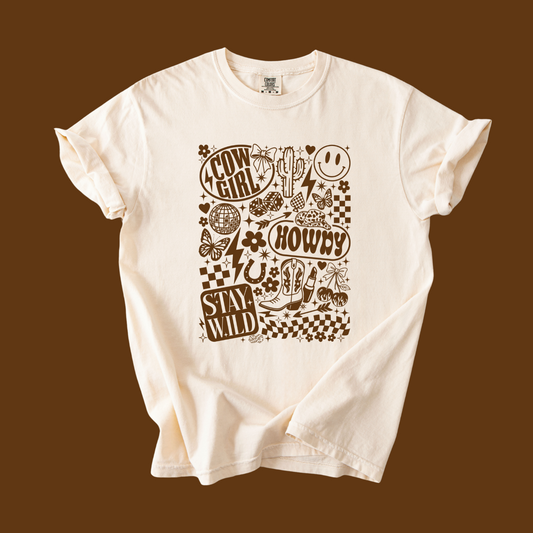 Cowgirl Collage Tee
