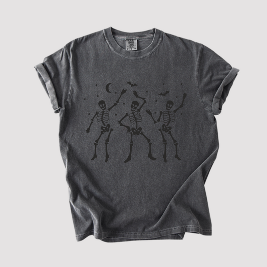 Monochromatic Dancing Skeletons Tee