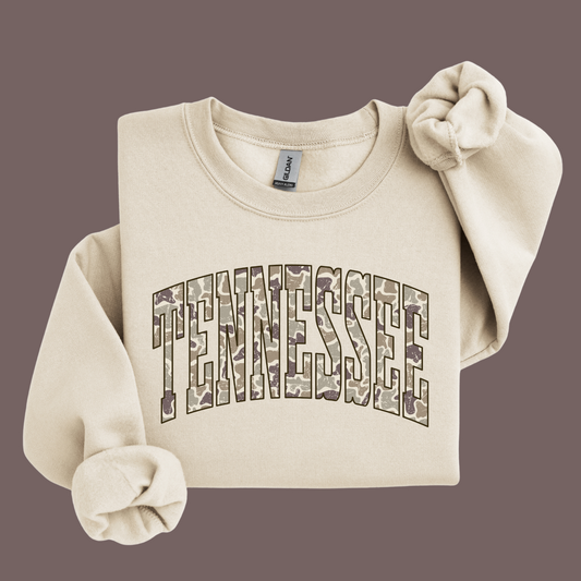 Camo Tennessee Crewneck